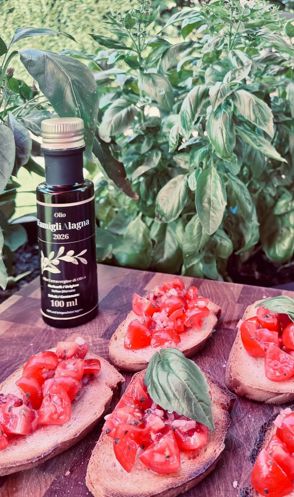 Bruschetta al Pomodoro mit Olio FamigliAlagna